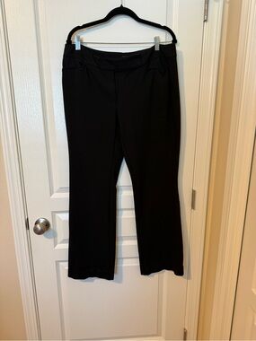 White House Black Market Black Boot-Cut Pull-On Dress Pants